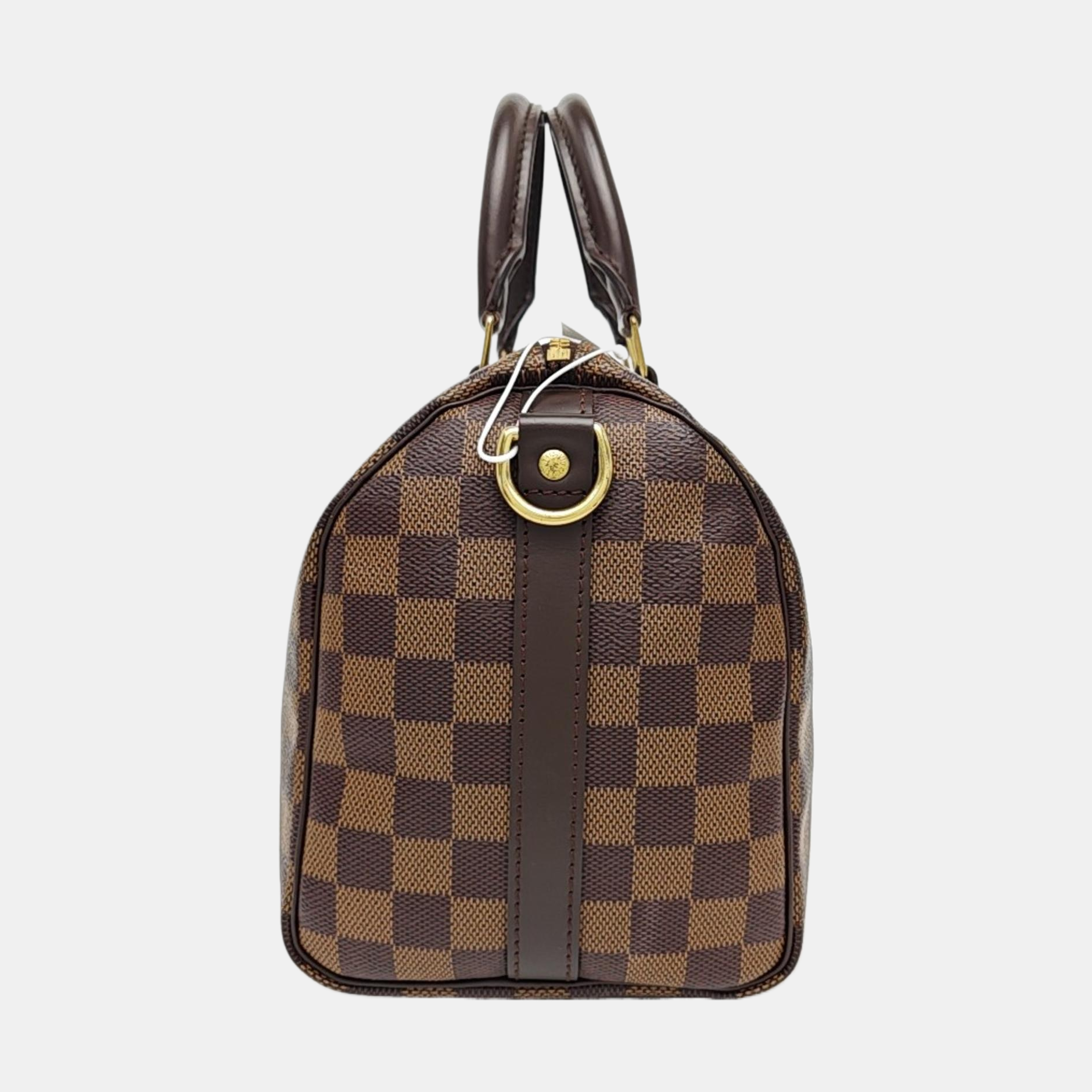 SPEEDY 25 Damier Ebene Coated Canvas Brown