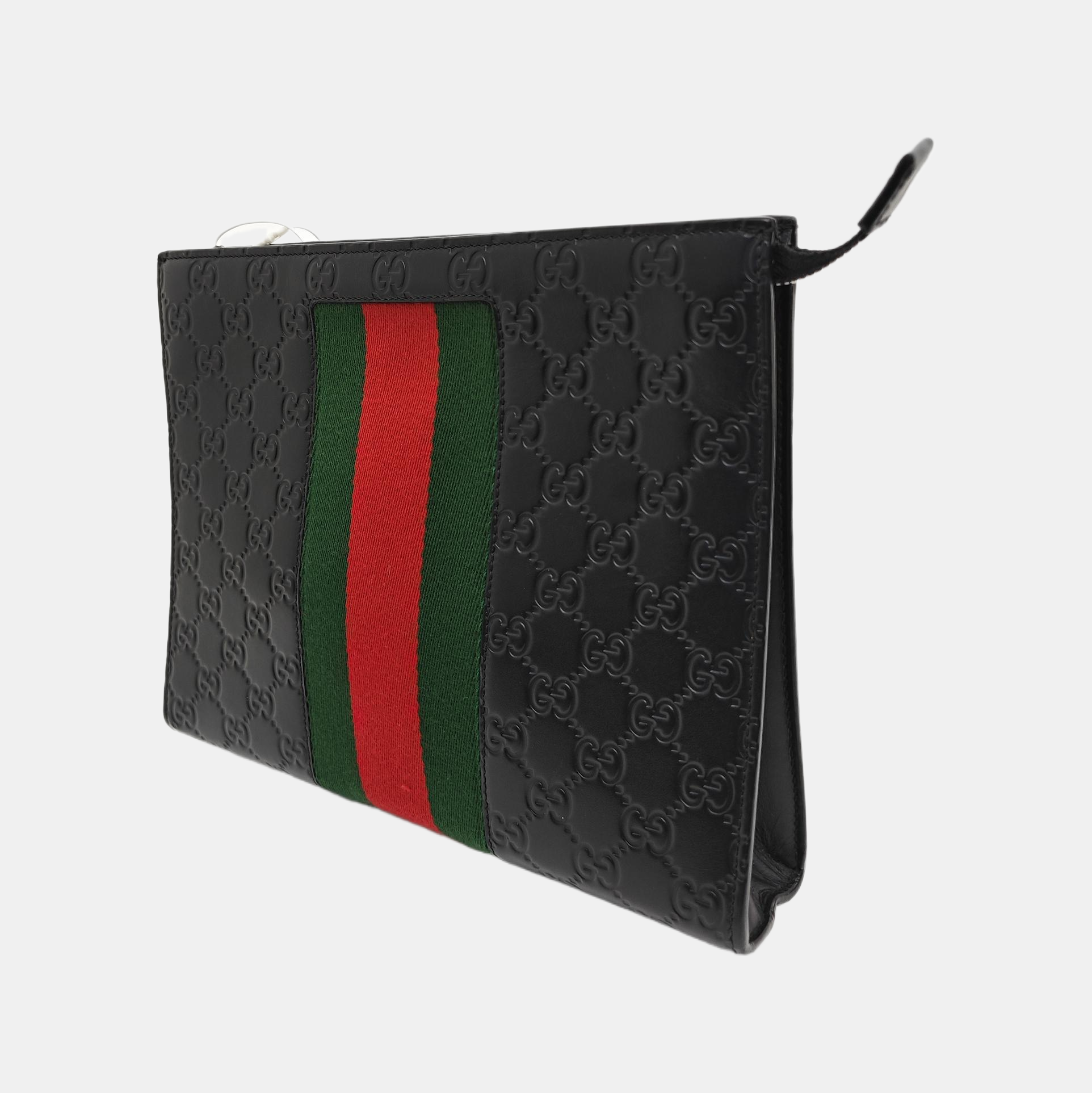 Signature Monogram Calfskin Black