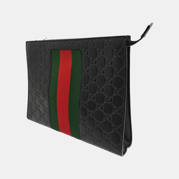 Signature Monogram Calfskin Black