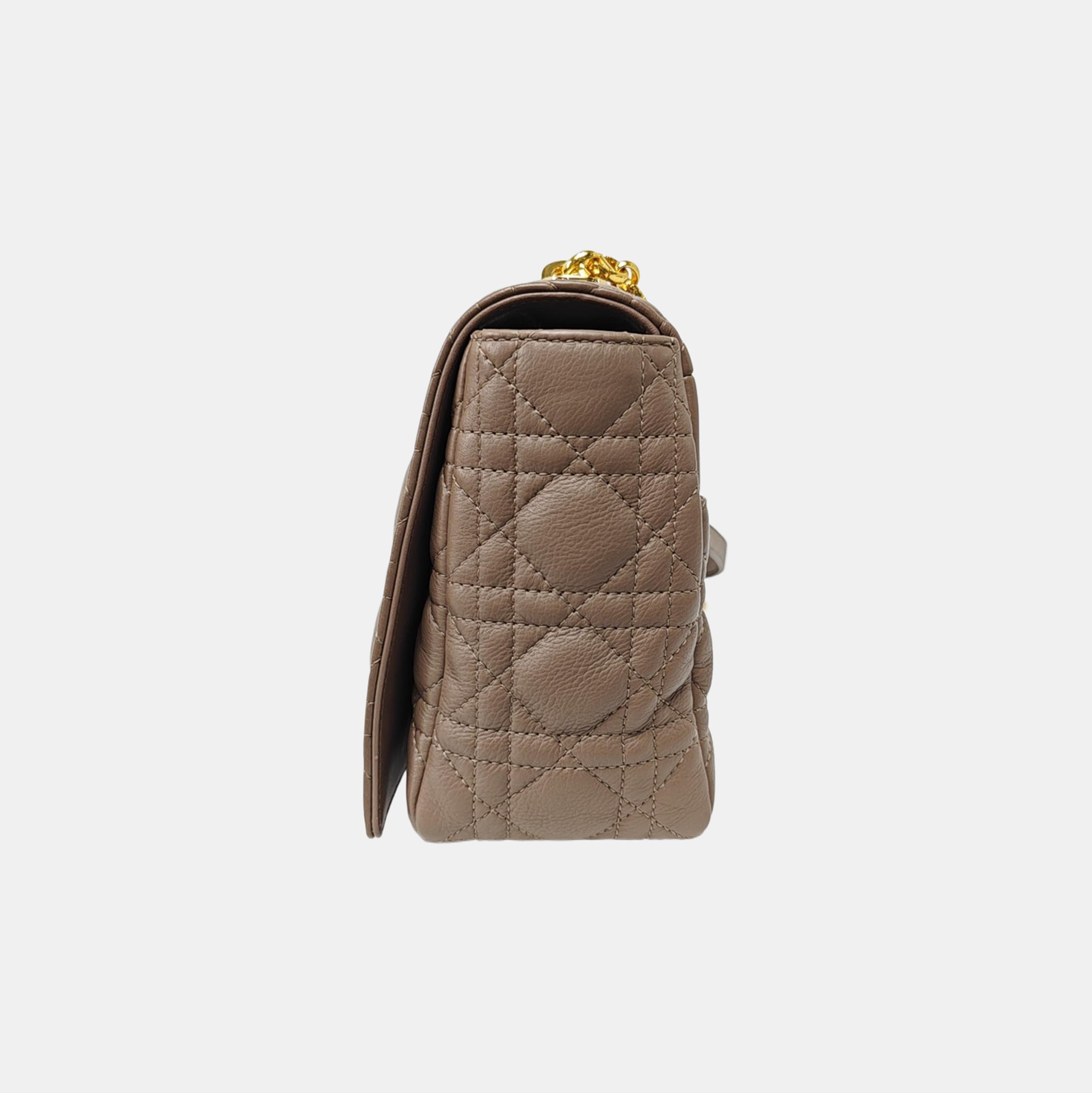 Dior Caro Large Cannage Calfskin Gray