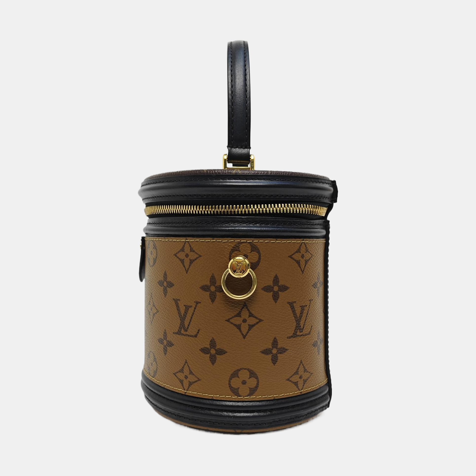 CANNES PM Monogram Coated Canvas Brown