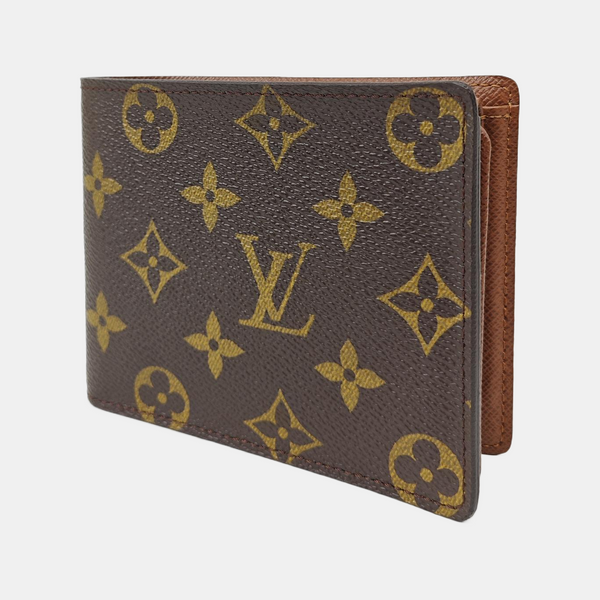 MARCO Monogram Coated Canvas Brown Wallet