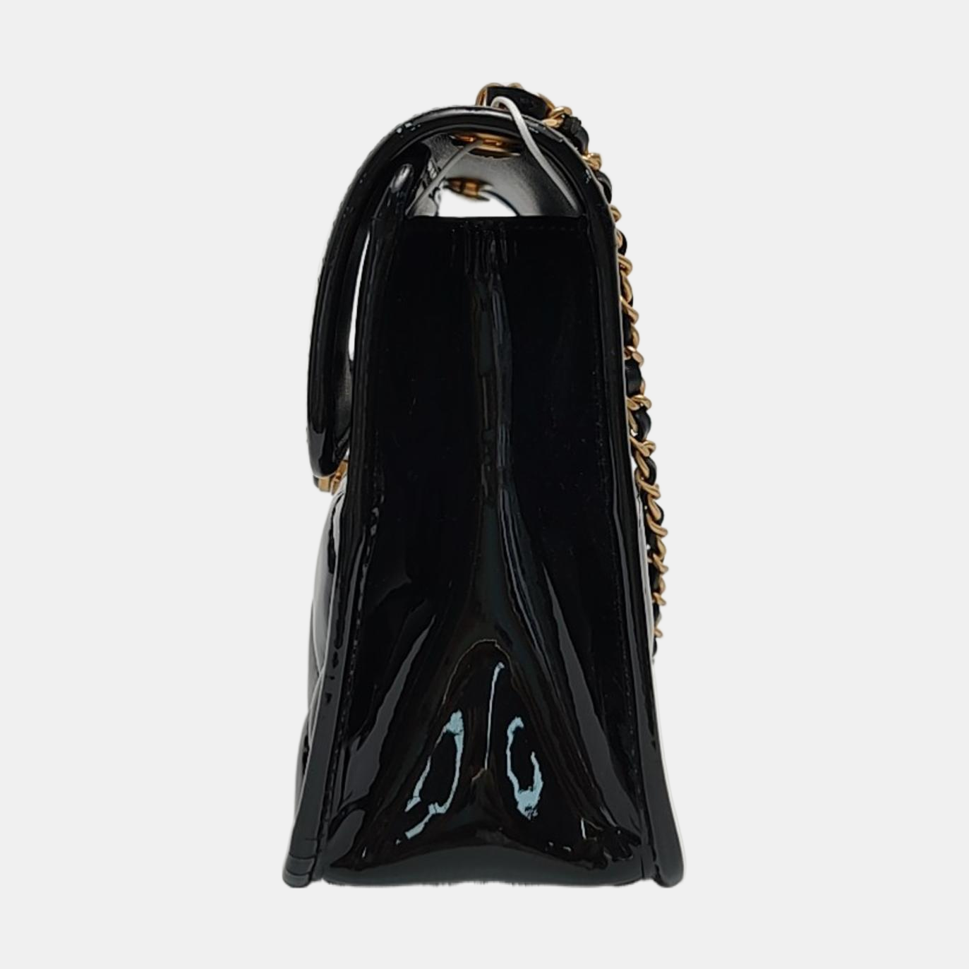 Mini Quilted Patent Leather Black