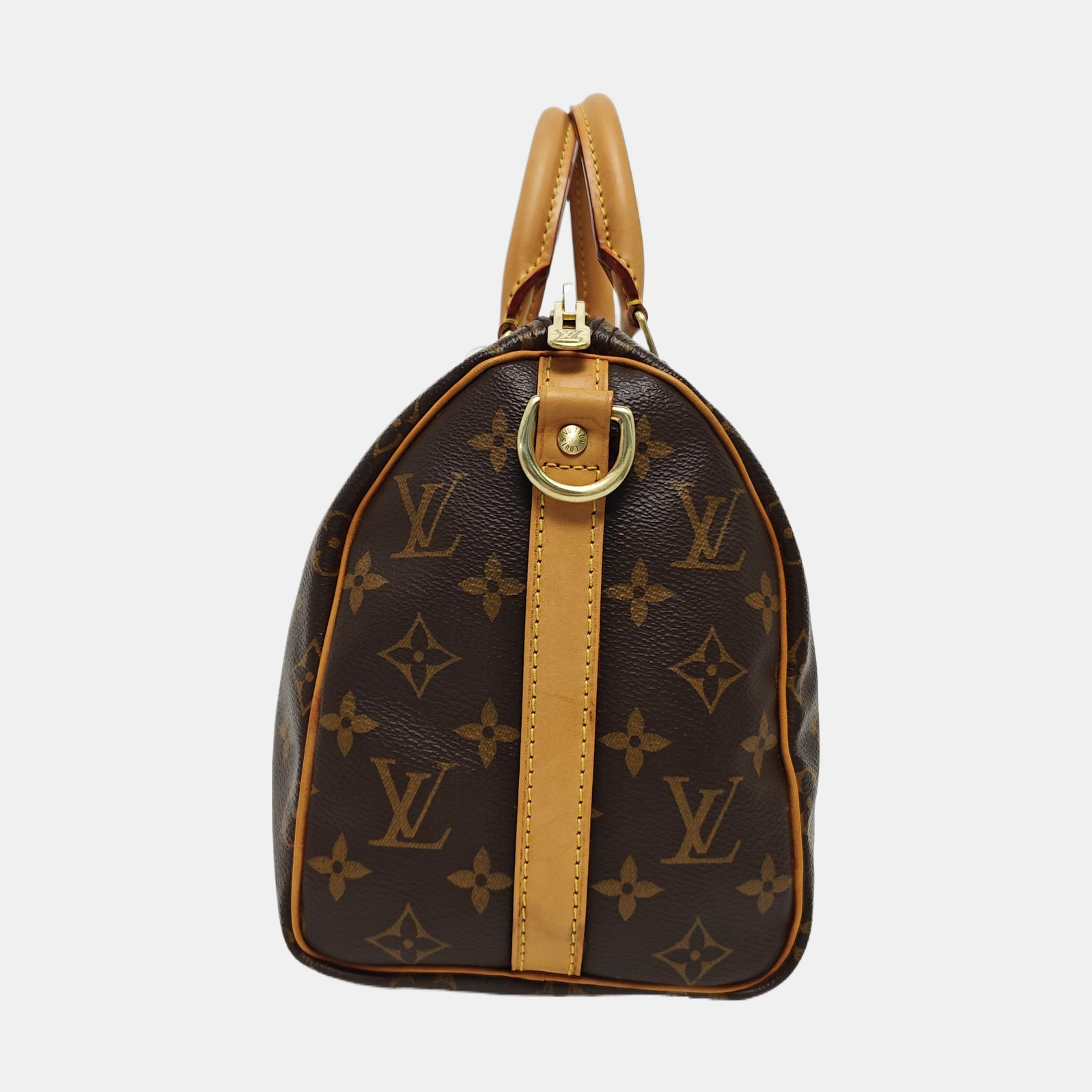 SPEEDY 25 Monogram Coated Canvas Brown