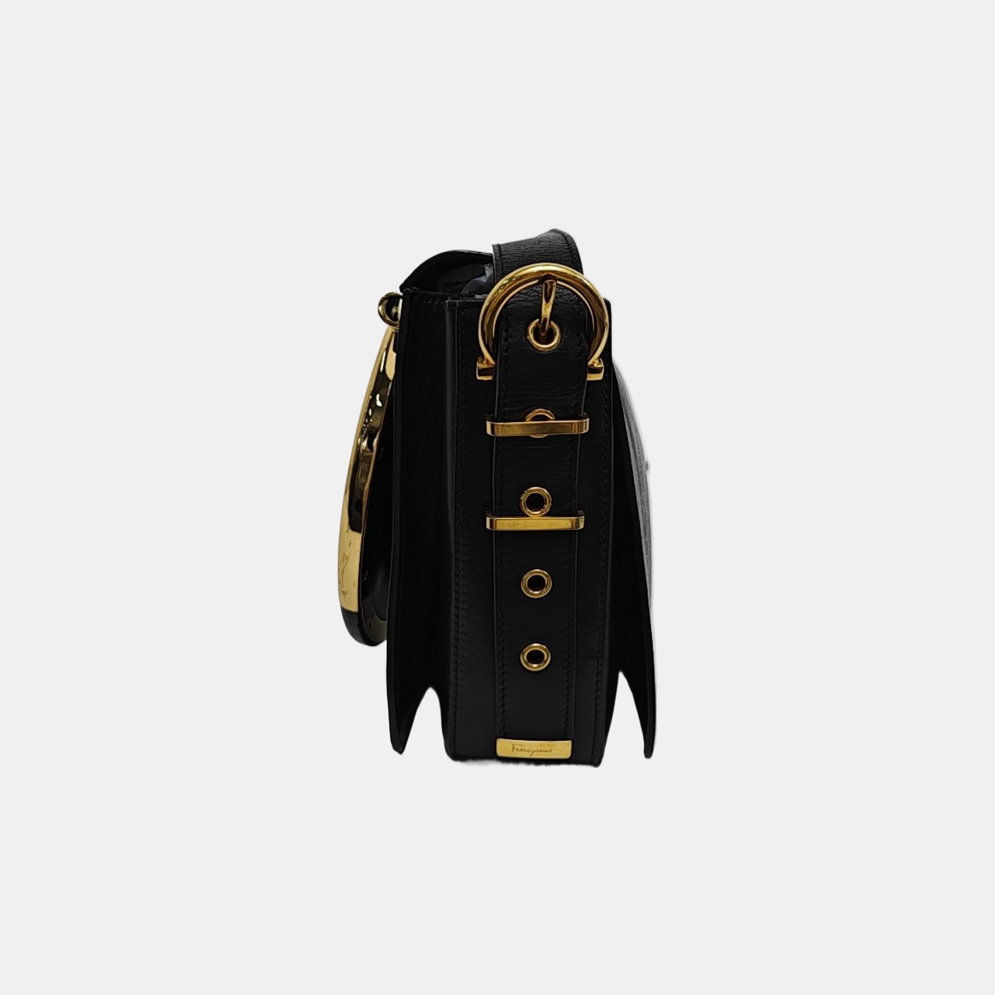 Calfskin Shoulder Bag Black