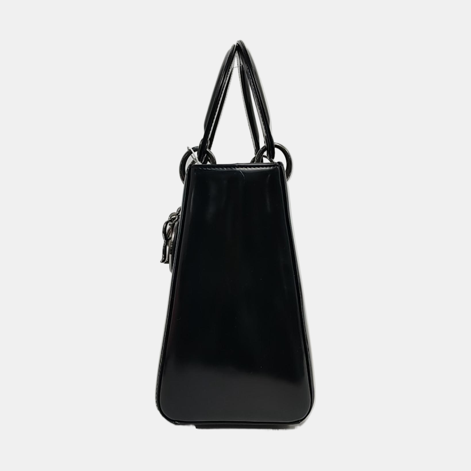 Lady Dior Medium Patent Leather Black