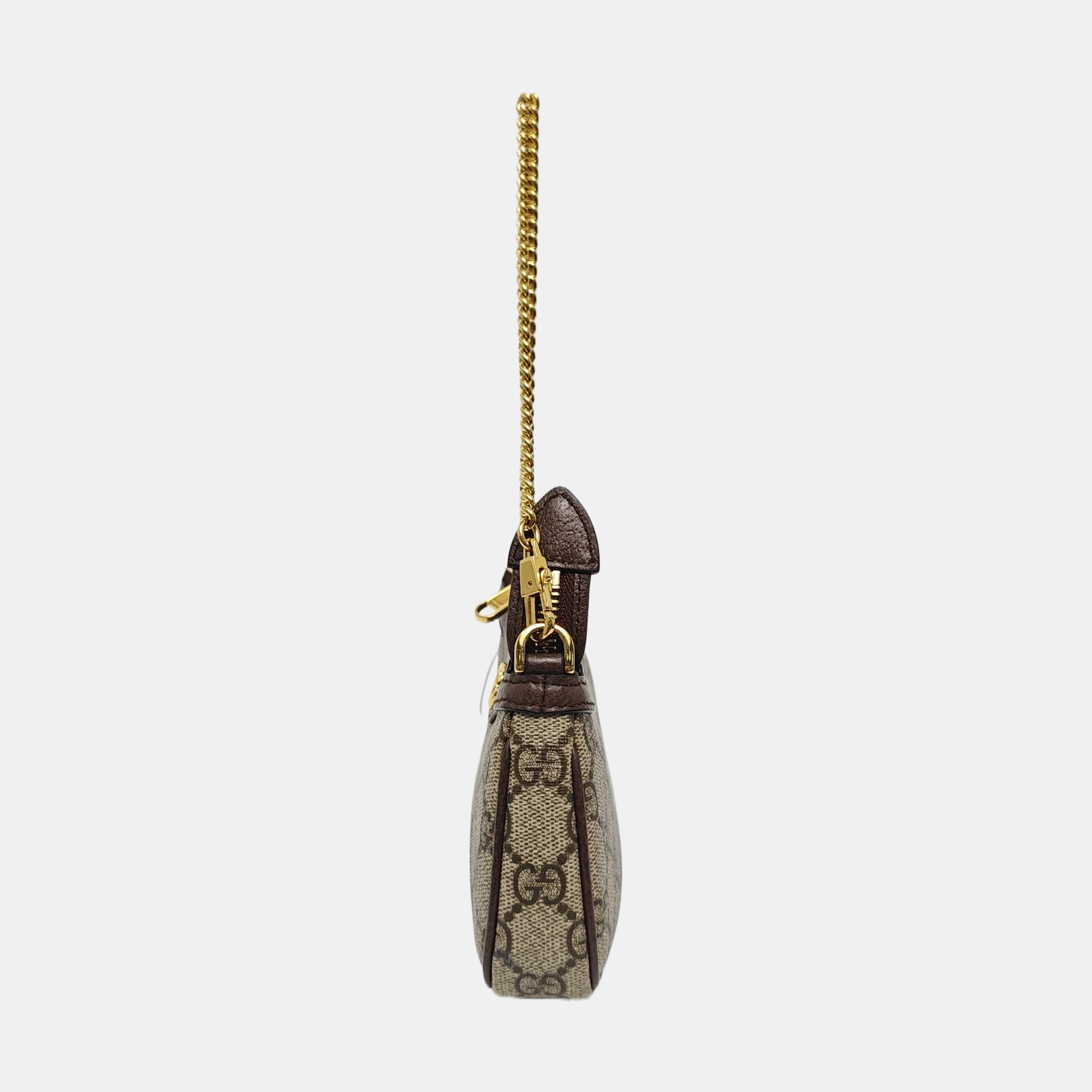 Ophidia Mini Monogram Coated Canvas Beige