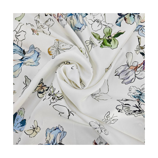 Mulberry Silk Silk Scarf White