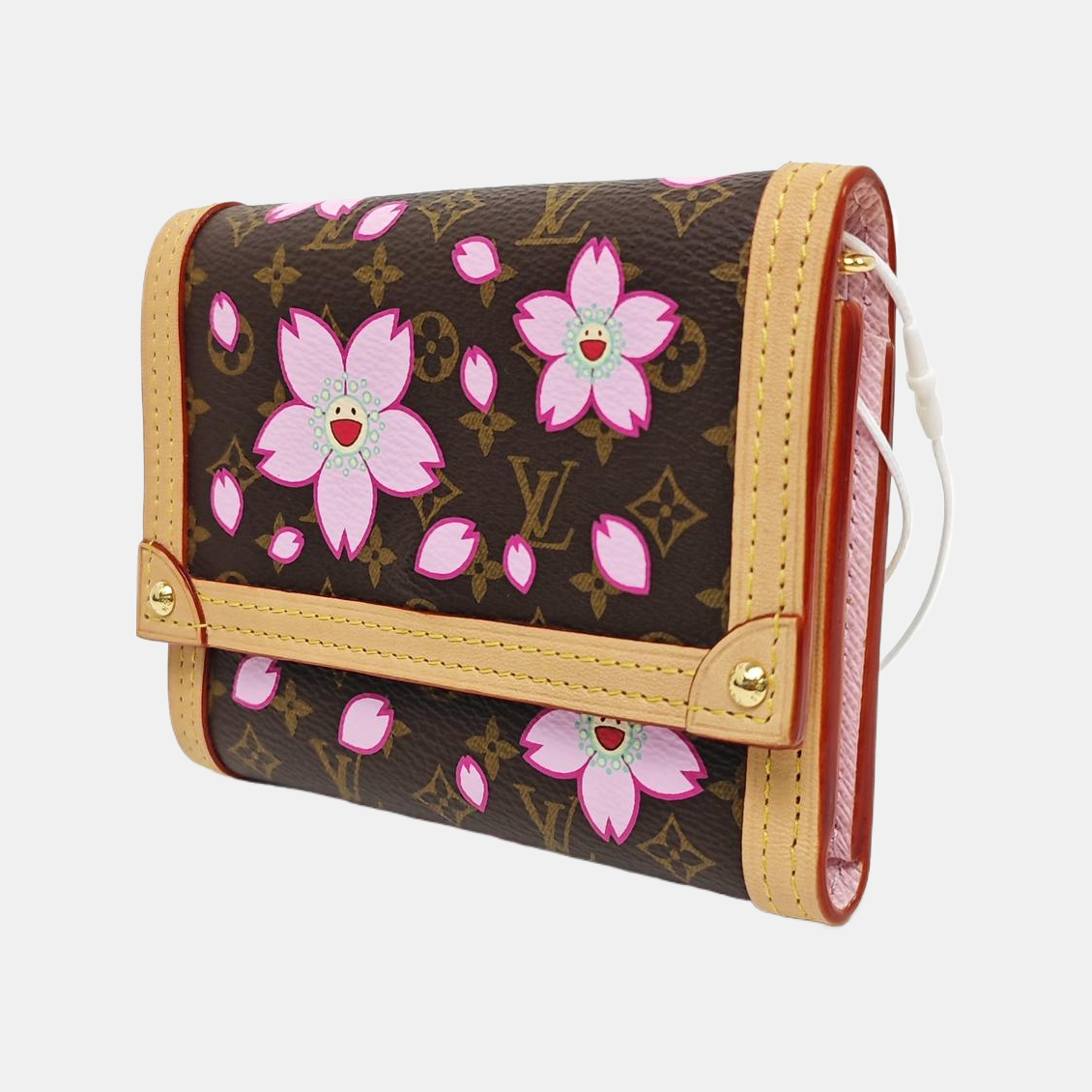 INTERNATIONAL Monogram Coated Canvas Brown Wallet