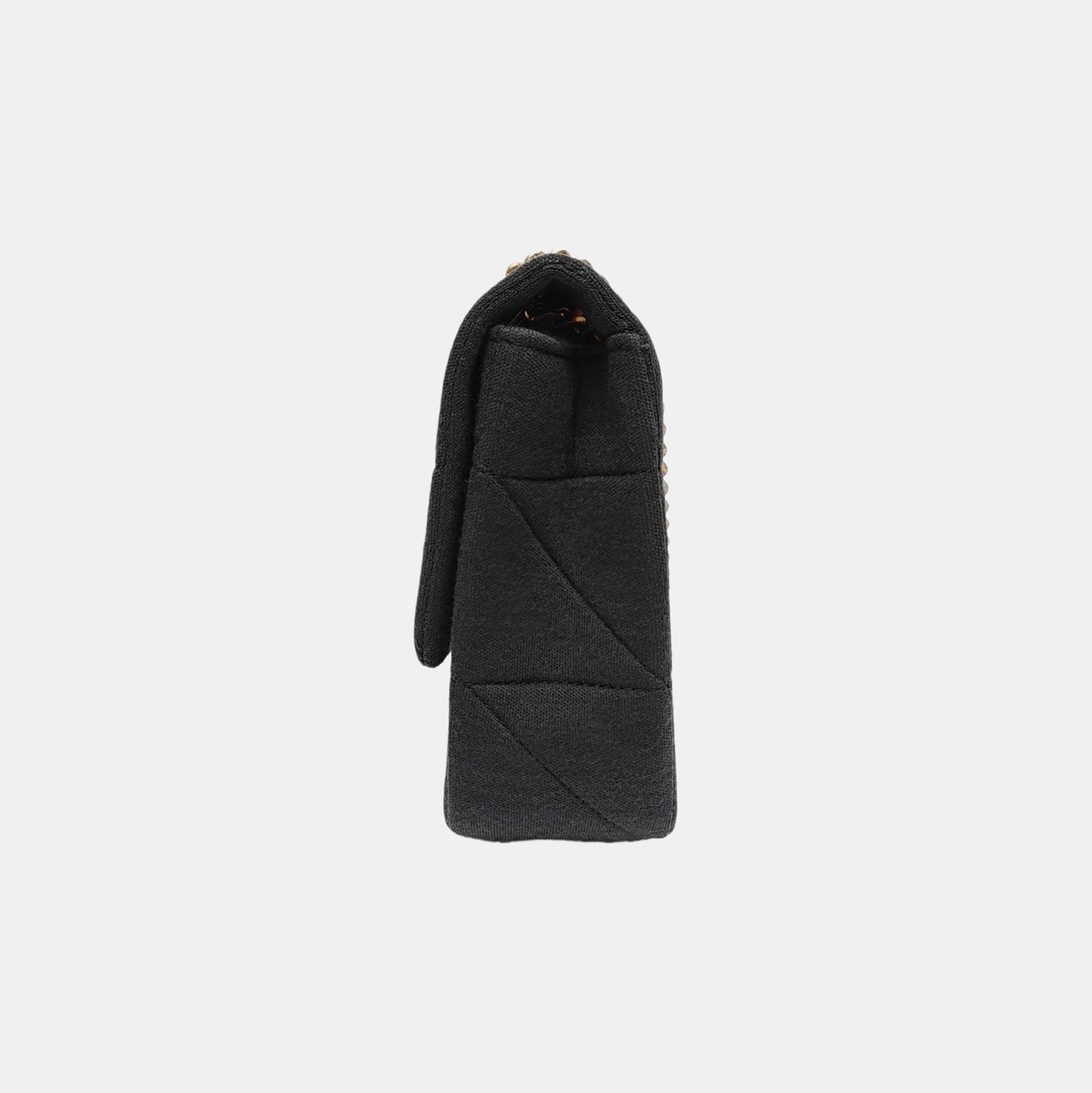 RIVE GAUCHE Medium Quilted Fabric Black