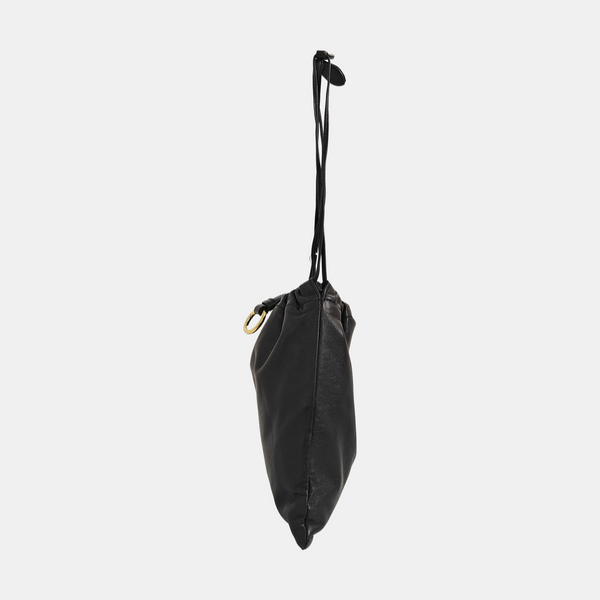 Calfskin Top Handle Bag Black