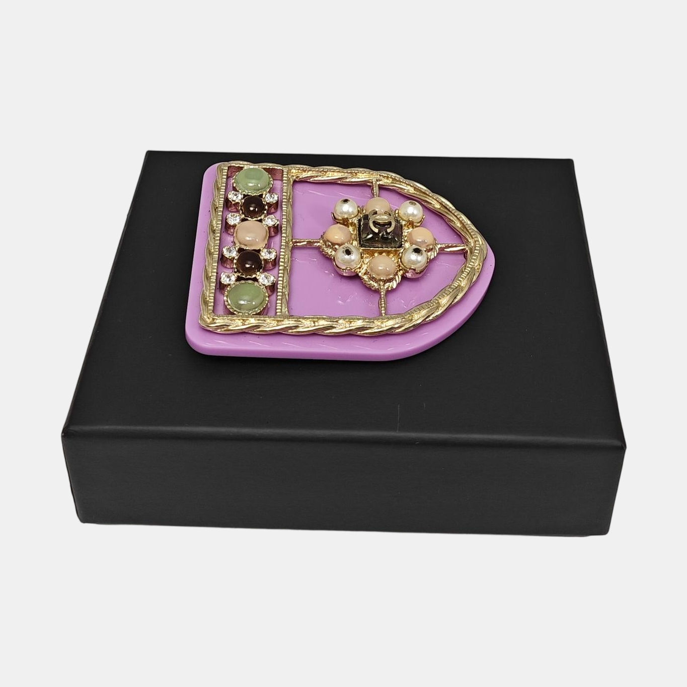 Synthetic Material Purple Brooch