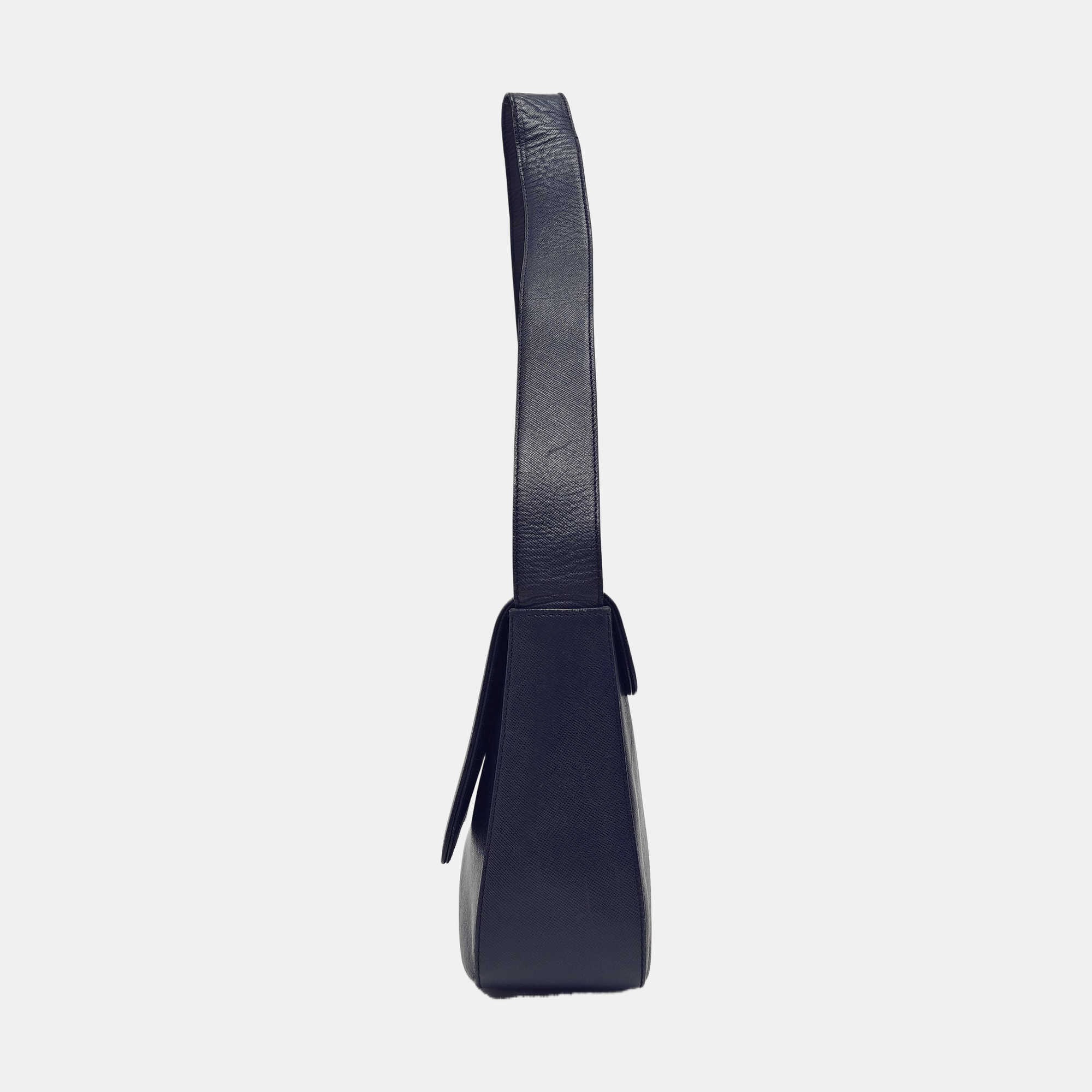 Calfskin Shoulder Bag Blue
