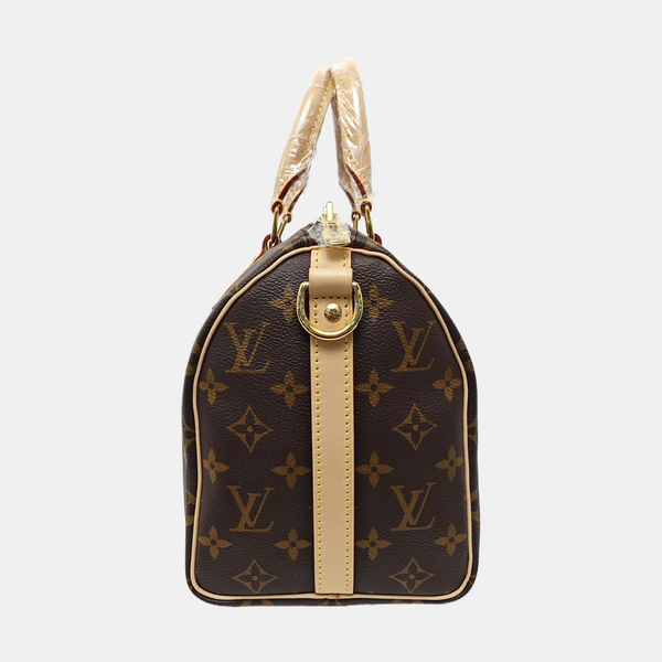 SPEEDY 25 Monogram Coated Canvas Brown