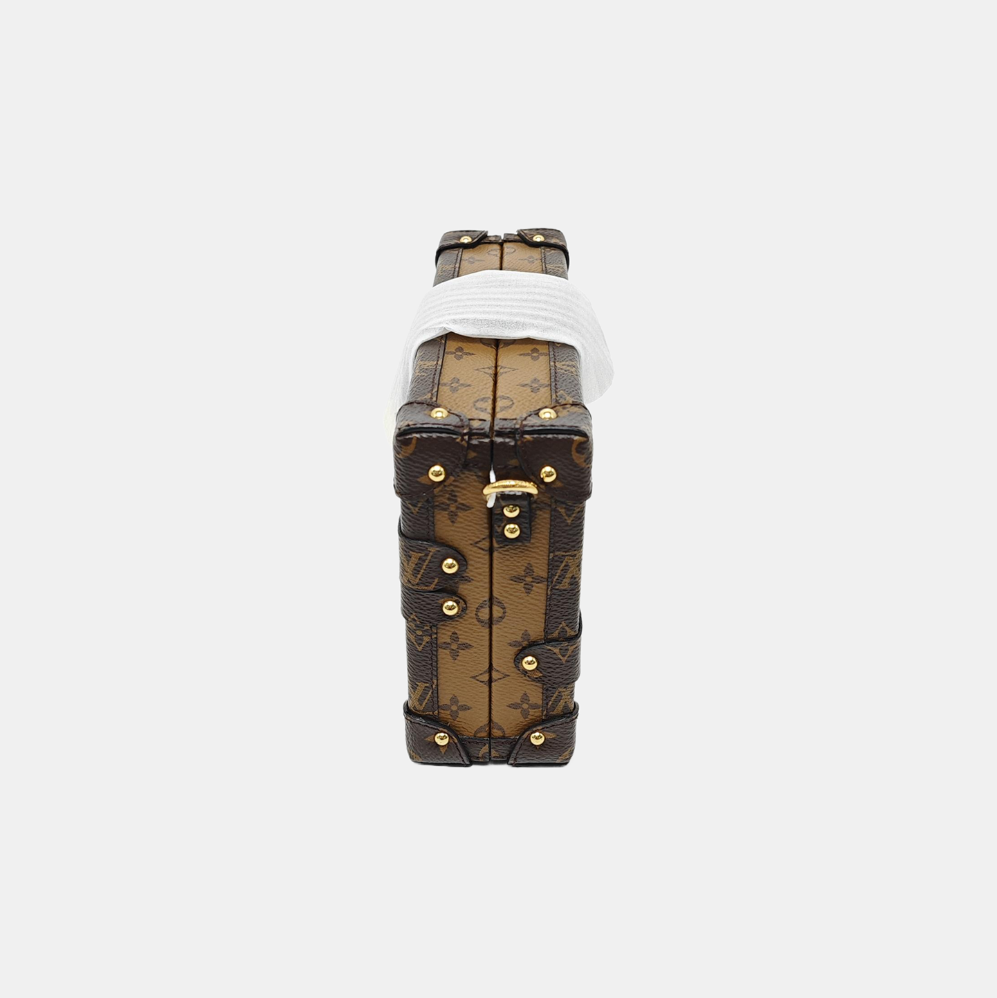 PETITE MALLE Monogram Coated Canvas Brown