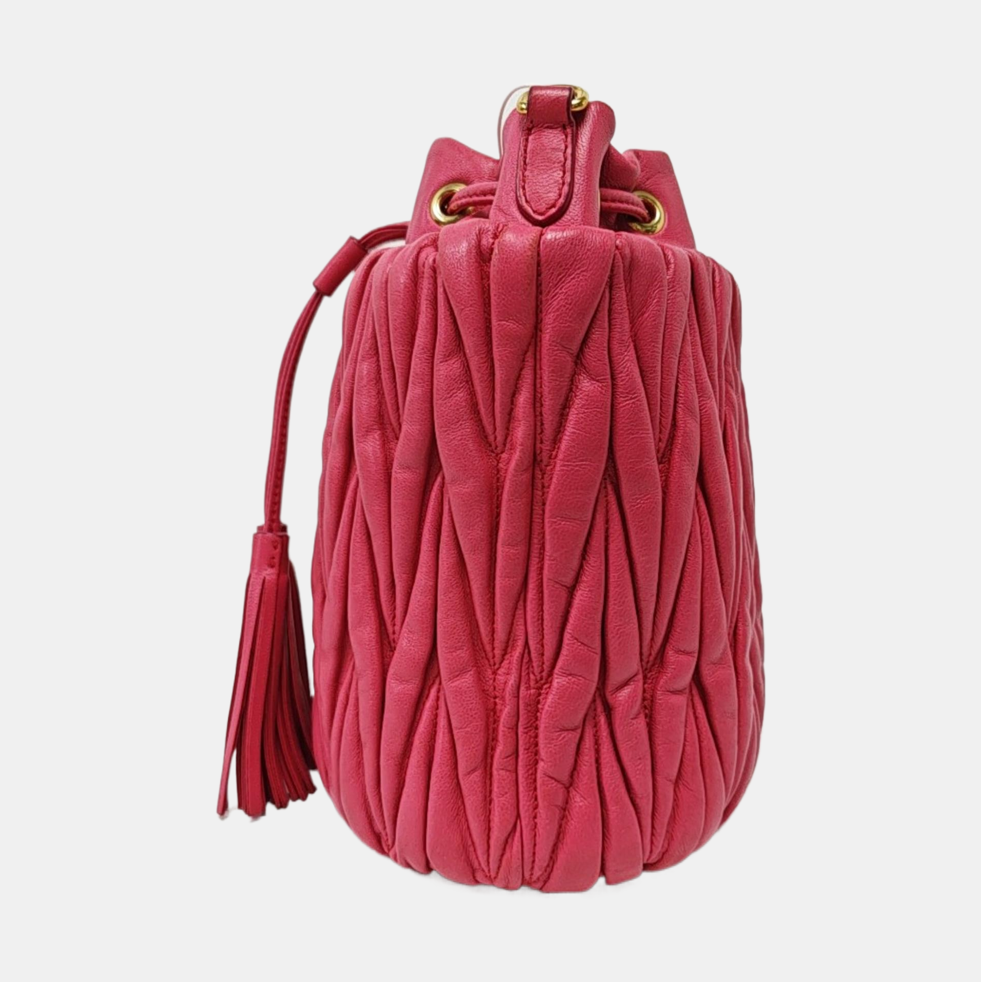 Matelassé Quilted Lambskin Red