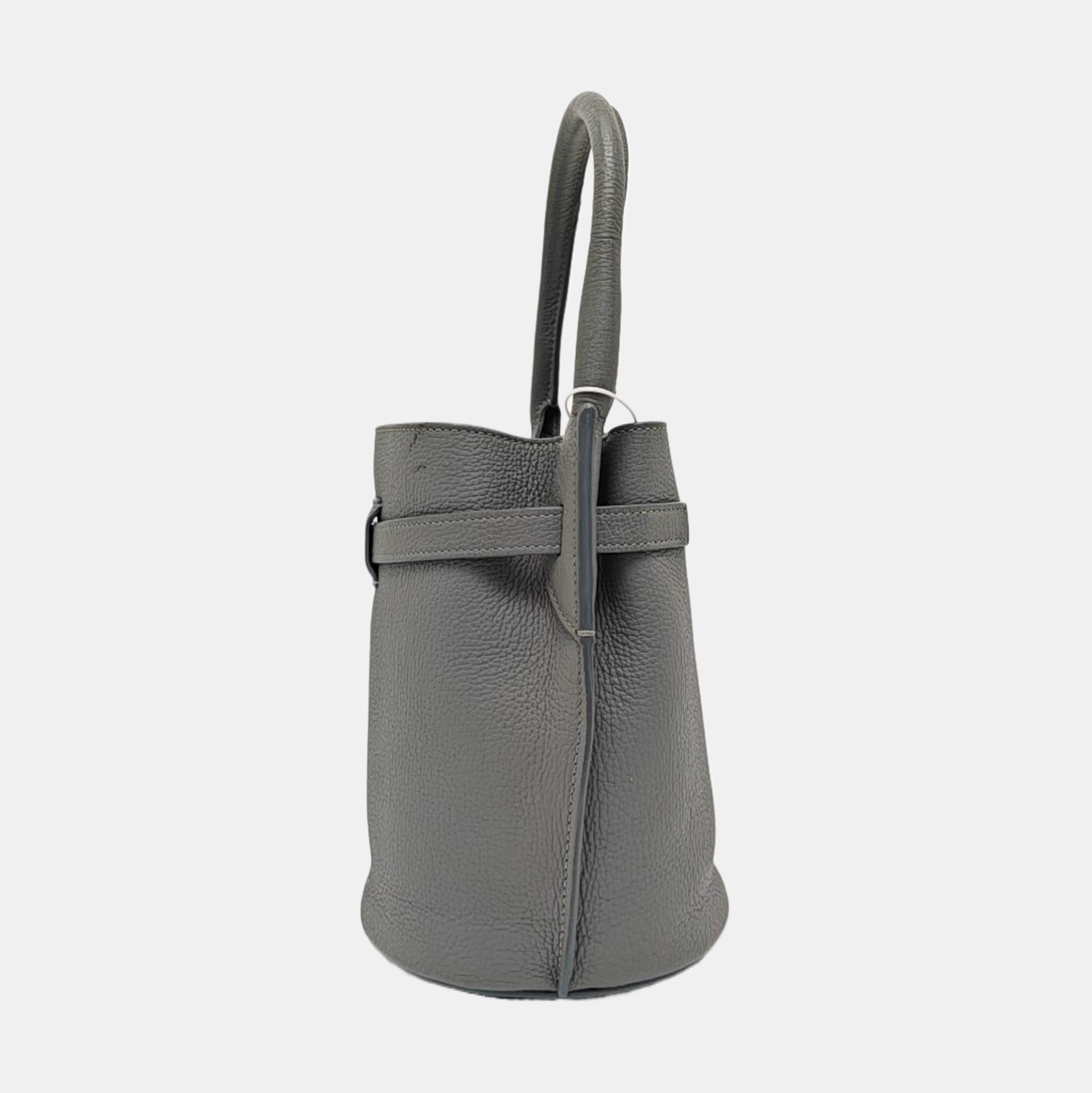 Authenticated pre-owned  BIG BAG Nano Calfskin Gray - Bucket Bag at Looply