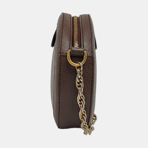 Ophidia Mini Monogram Coated Canvas Beige