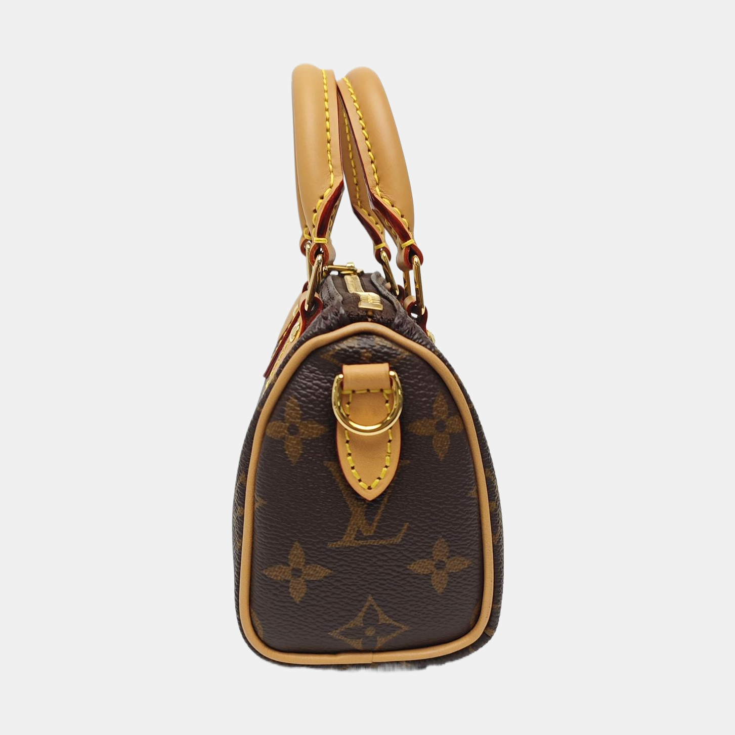 SPEEDY Nano Monogram Coated Canvas Brown