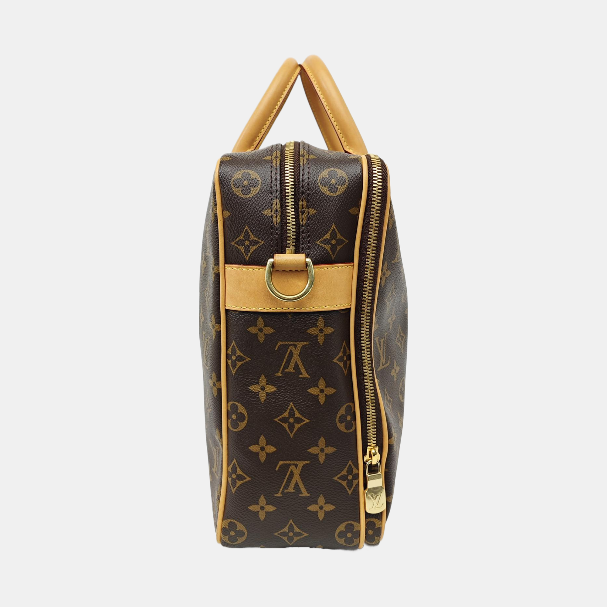 Monogram Coated Canvas Shoulder Bag Brown
