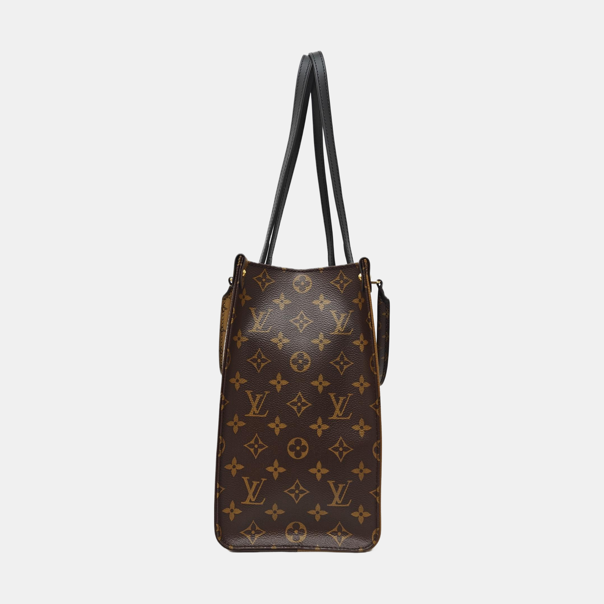 ONTHEGO MM Monogram Coated Canvas Brown