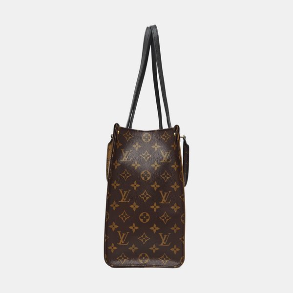 ONTHEGO MM Monogram Coated Canvas Brown
