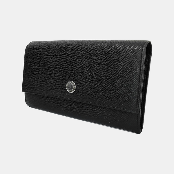 BVLGARI Calfskin Black Wallet