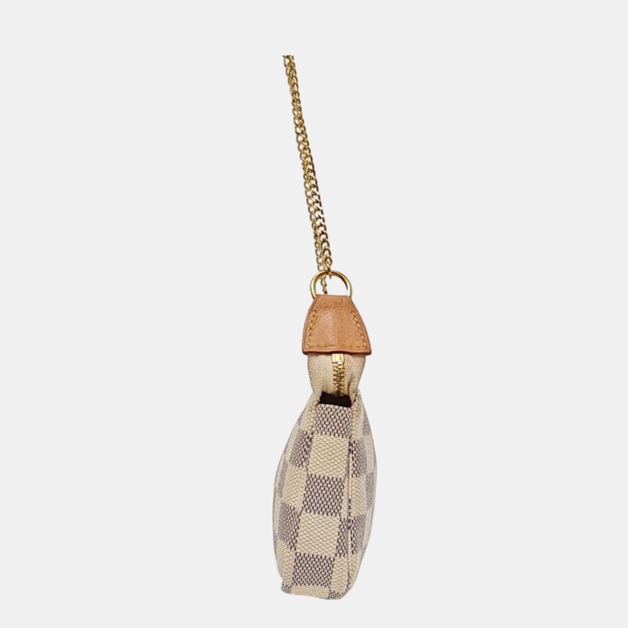 ACCESSOIRES Mini Damier Azur Coated Canvas White
