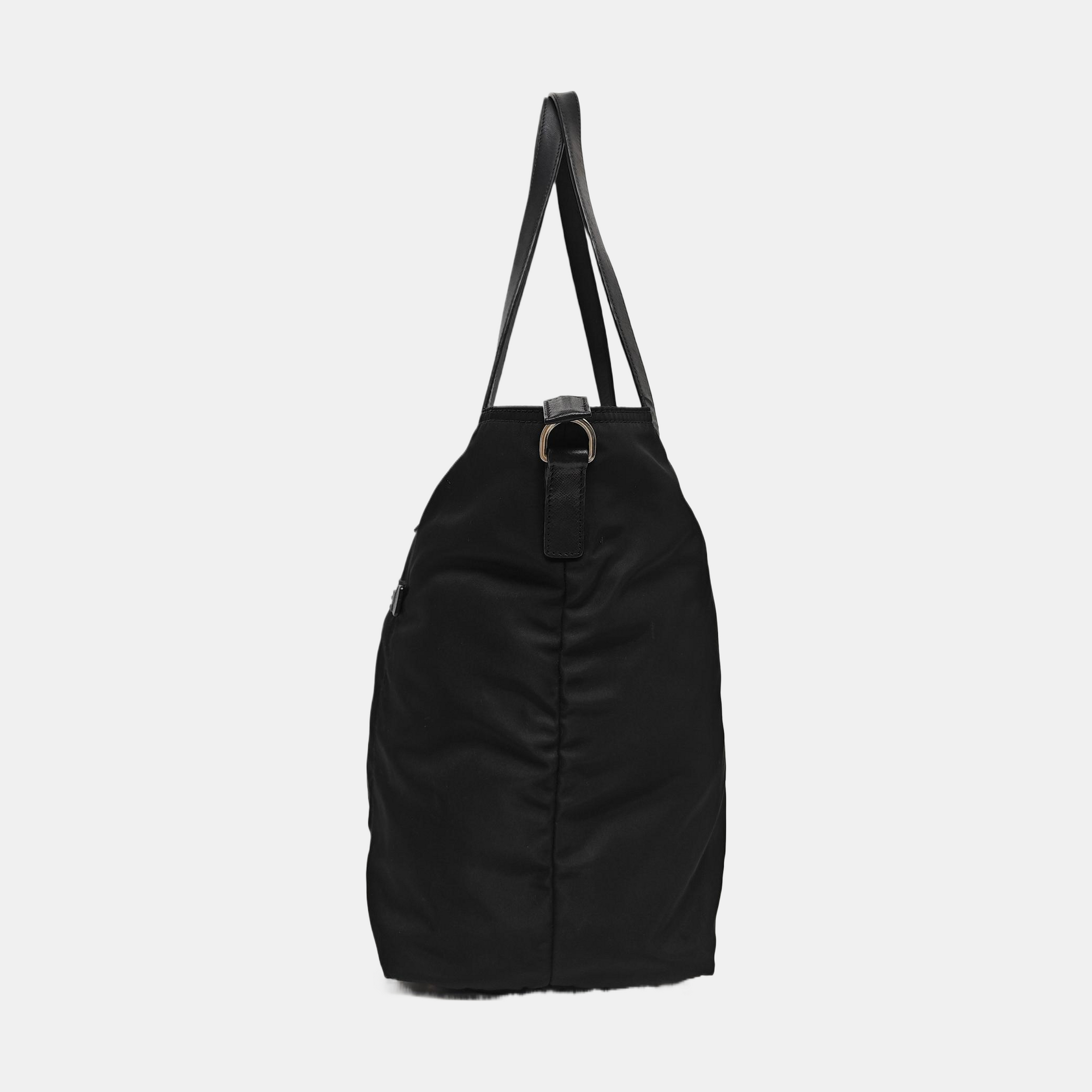 Nylon Tote Bag Black