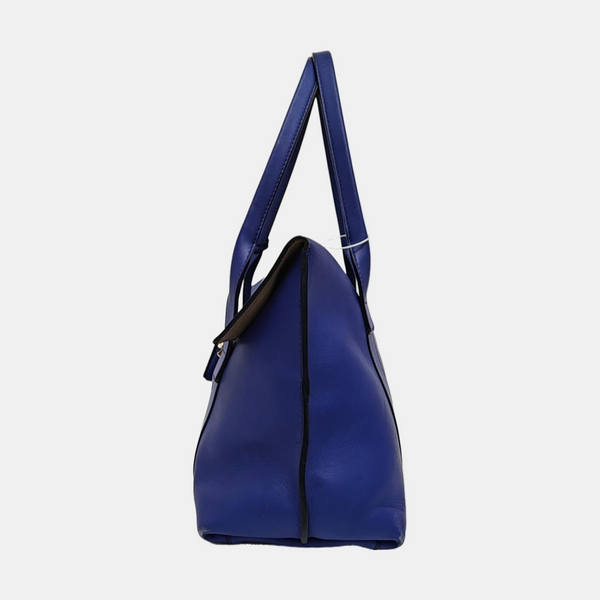 Calfskin Shoulder Bag Blue
