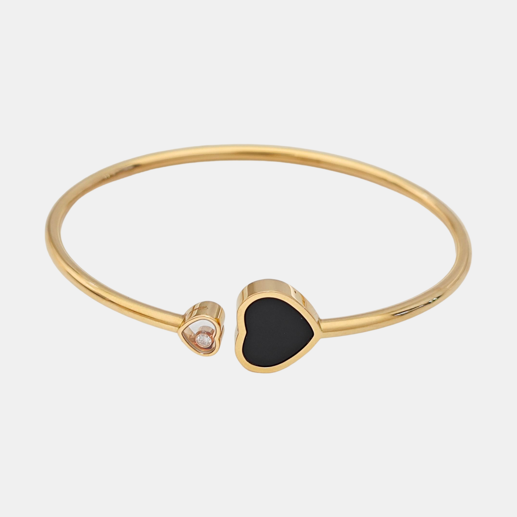 Happy Hearts 18k Rose Gold Bangle