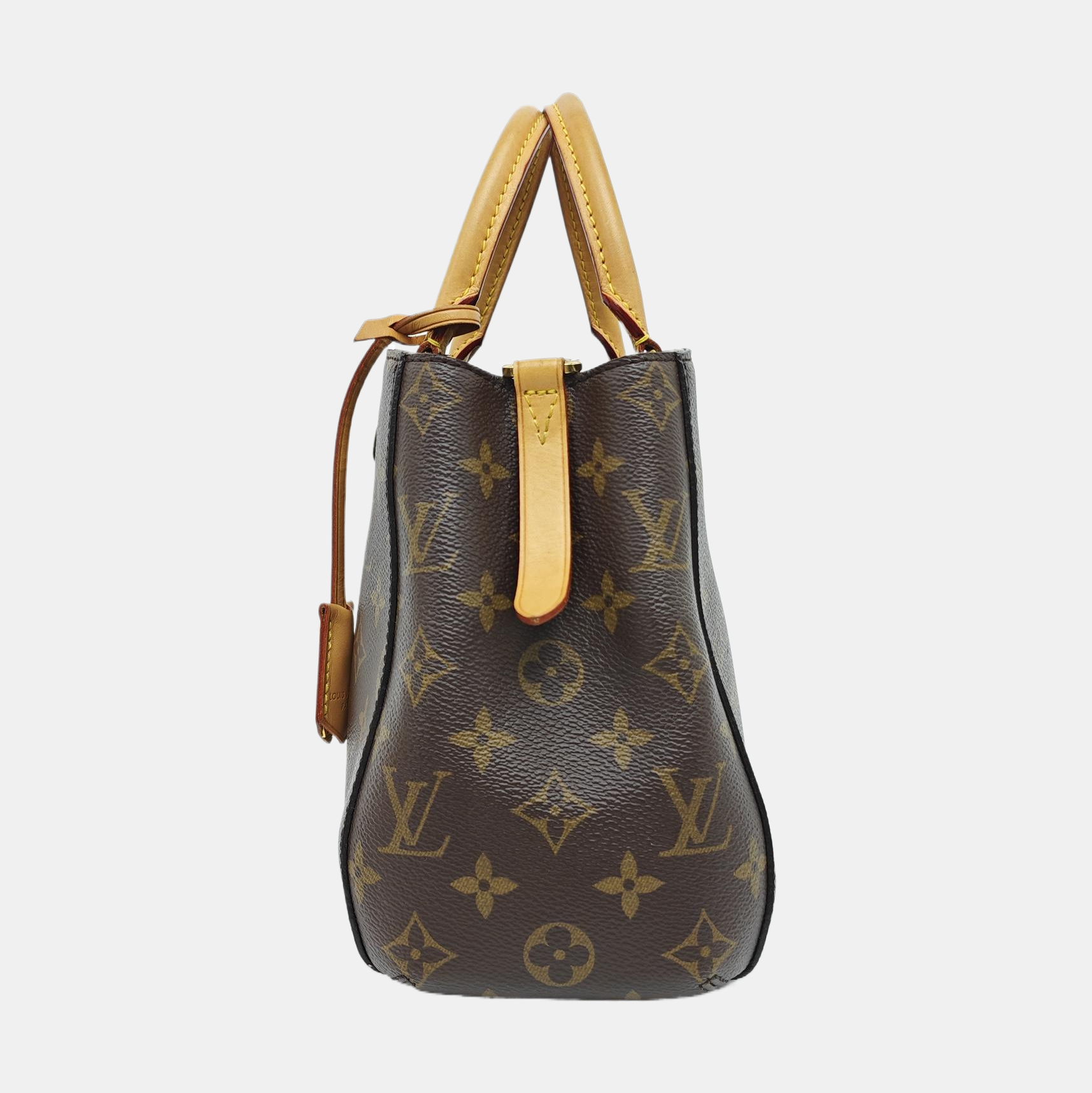 MONTAIGNE Monogram Coated Canvas Brown