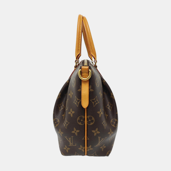 TURENNE Monogram Coated Canvas Brown