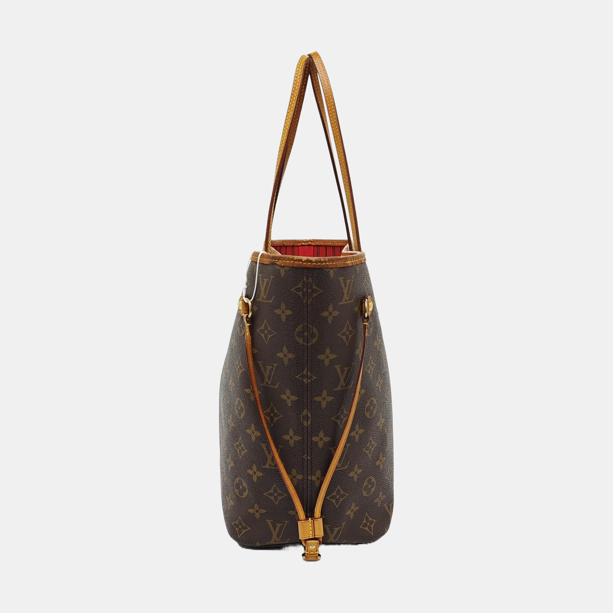 NEVERFULL MM Monogram Coated Canvas Brown