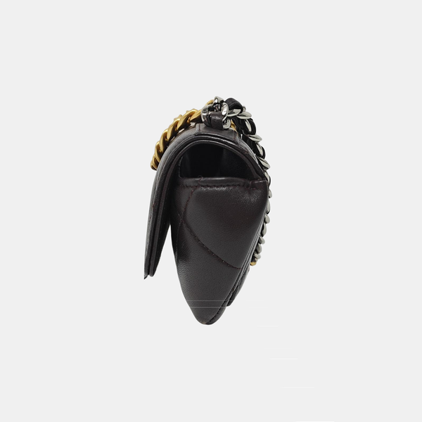 CHANEL 19 Quilted Lambskin Brown