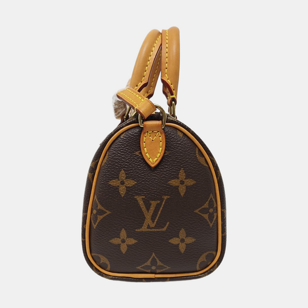SPEEDY Nano Monogram Coated Canvas Brown