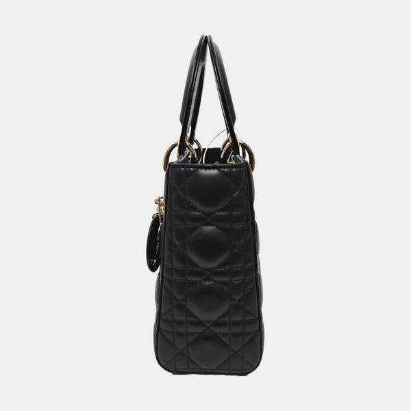 Lady Dior Small Cannage Lambskin Black