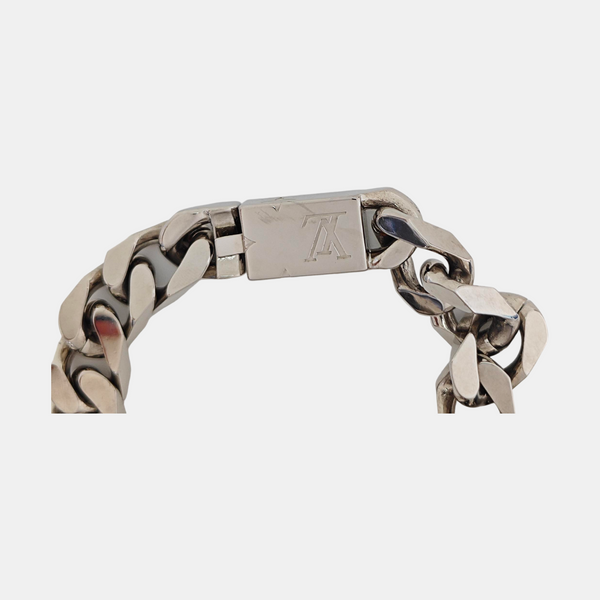 Monogram Metal Silver Bracelet