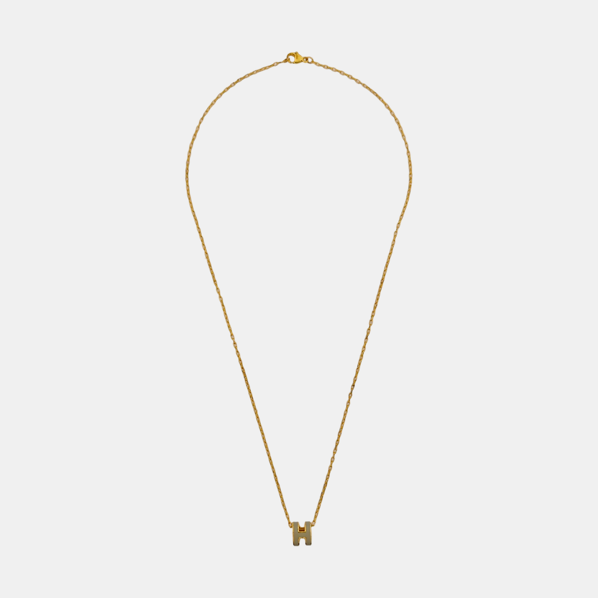 Pop H Metal Gold Necklace