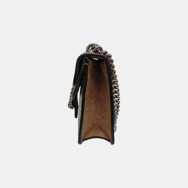 Dionysus Mini Monogram Coated Canvas Beige
