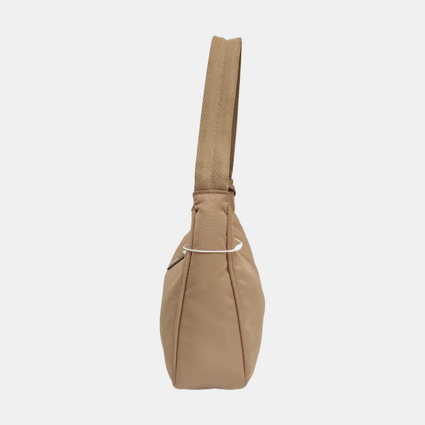 Authenticated pre-owned  Re-Edition2000 Mini Nylon Beige - Top Handle Bag at Looply