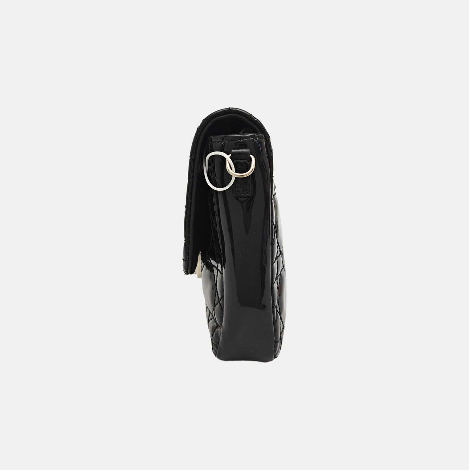 Miss Dior Cannage Patent Leather Black