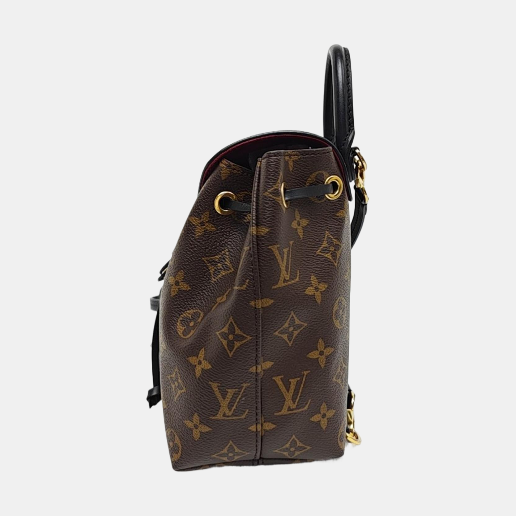 MONTSOURIS BB Monogram Coated Canvas Brown