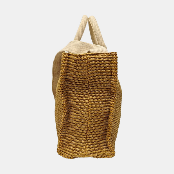 Straw Tote Bag Brown