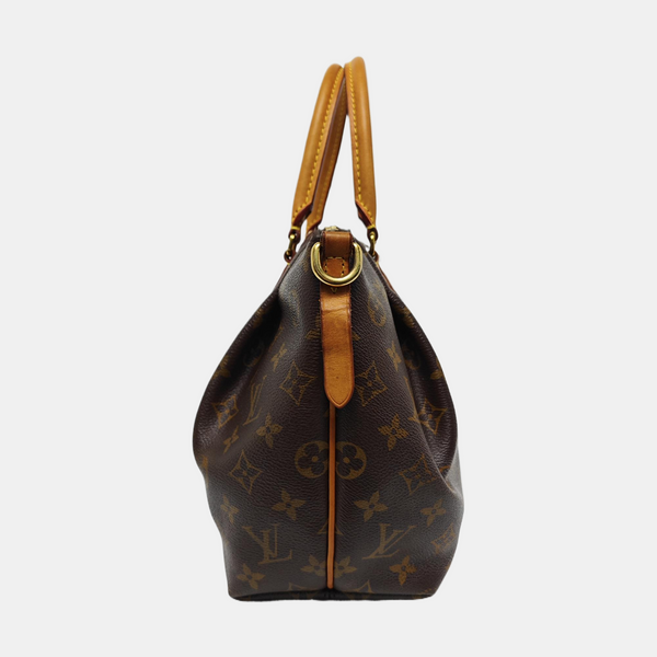 TURENNE Monogram Coated Canvas Brown
