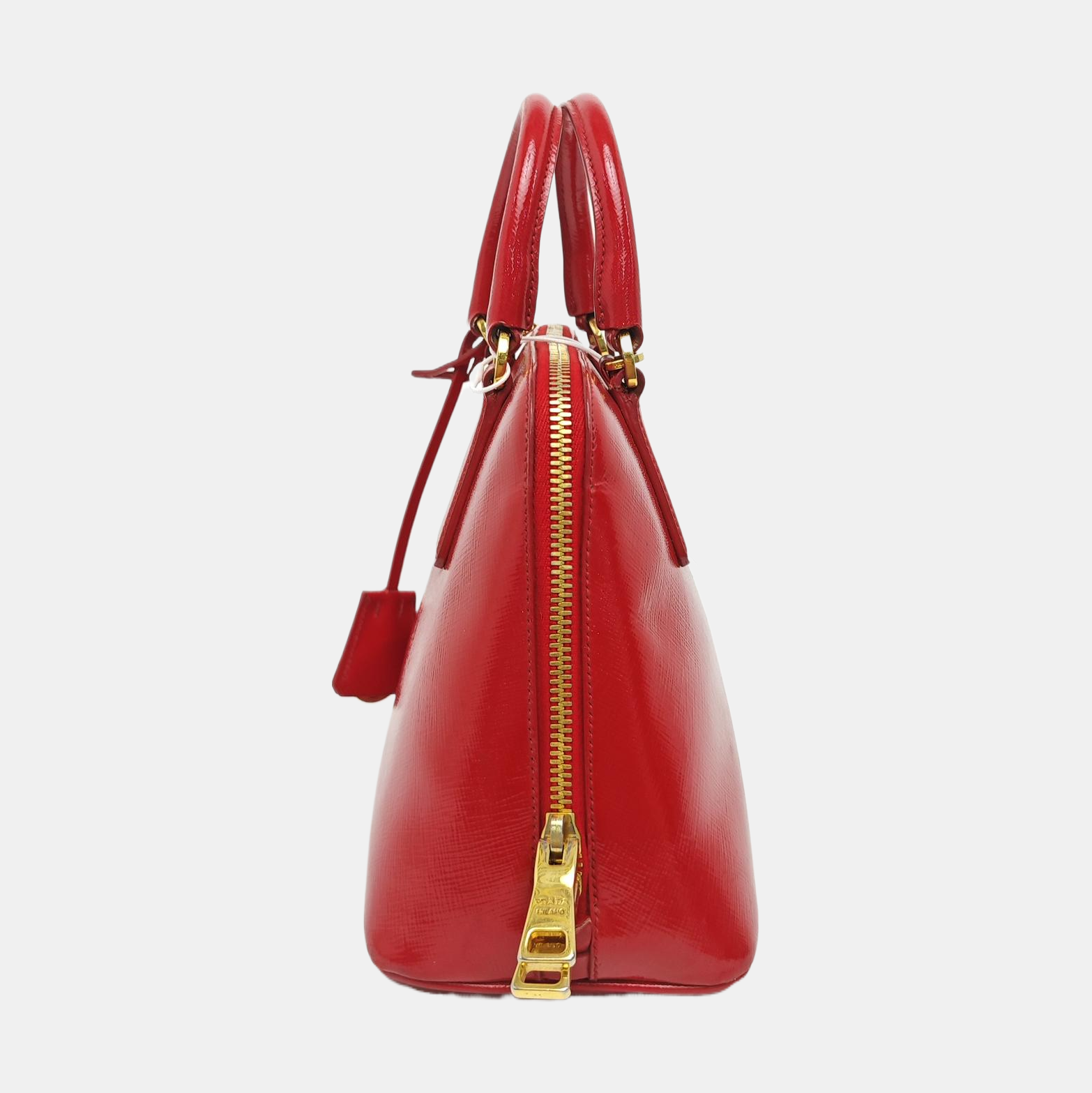 Promenade Small Saffiano Calfskin Red