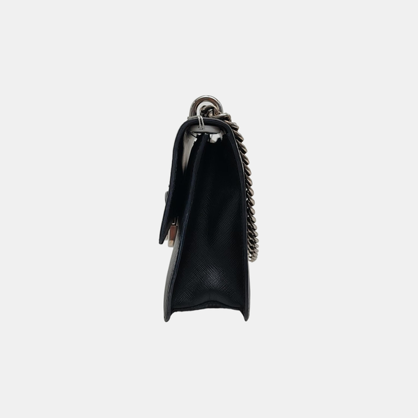 Saffiano Calfskin Crossbody Bag Black