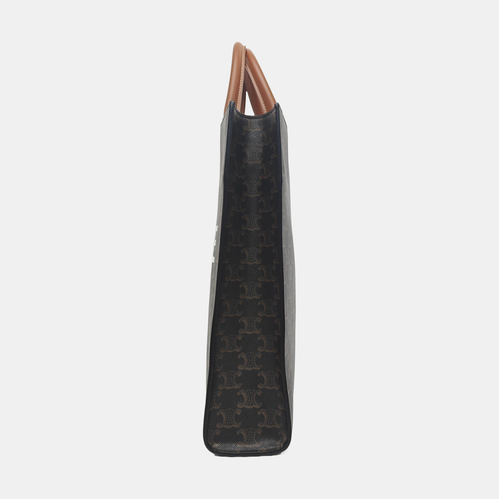 CABAS CELINE Small Coated Canvas Brown