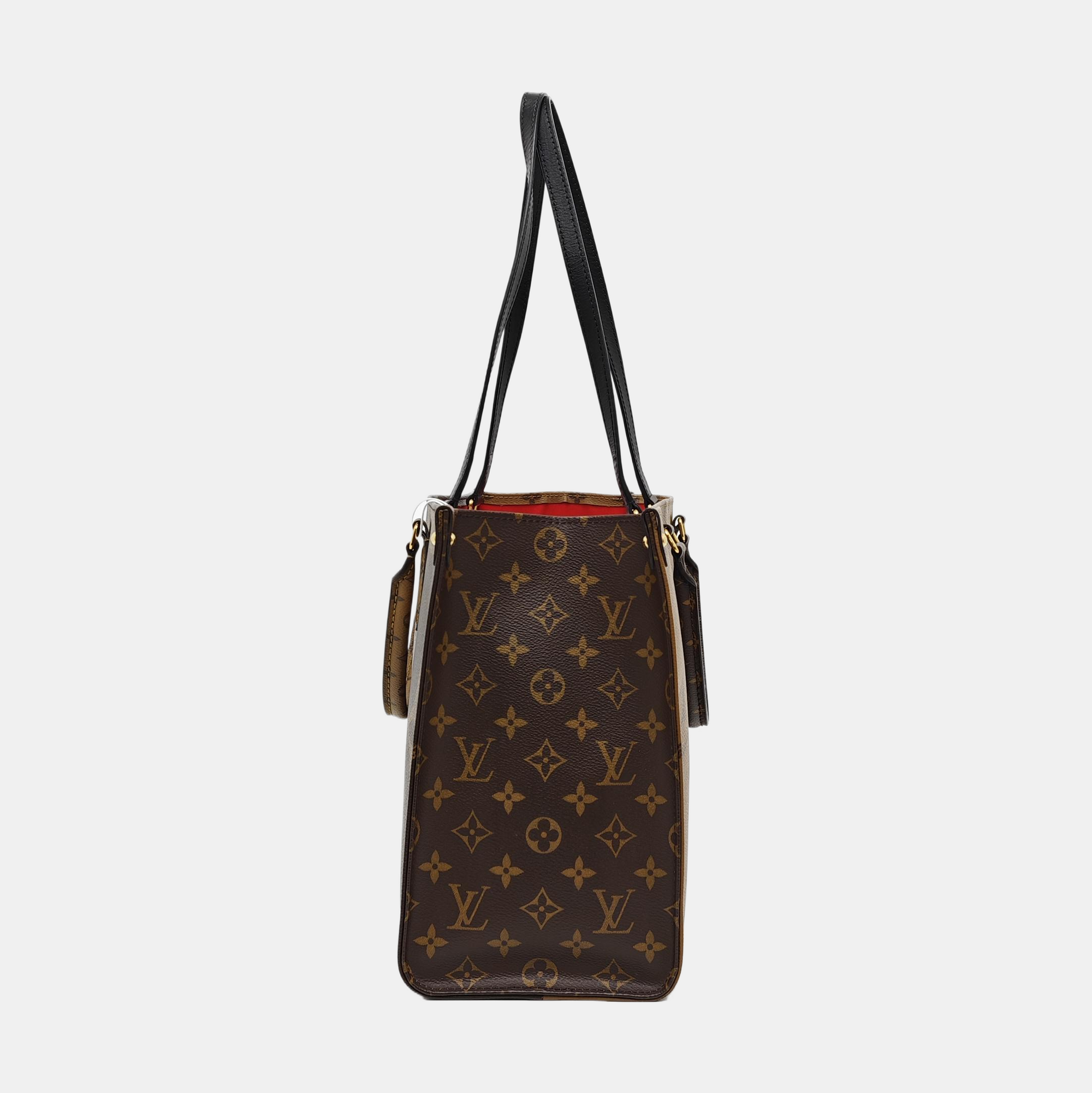 ONTHEGO MM Lona Monogram Revestida Marrón