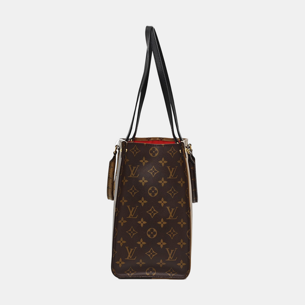 ONTHEGO MM Lona Monogram Revestida Marrón